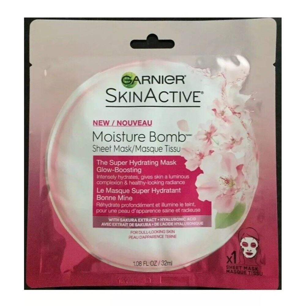 Garnier SkinActive Moisture Bomb Sheet Mask Face Skin Spa